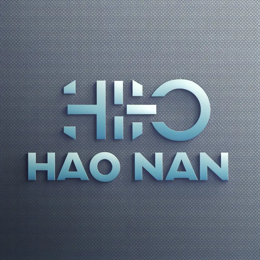 LOGO Design for Hao Nan Minimalistic Blog Tech Symbol in Moderate Style ...