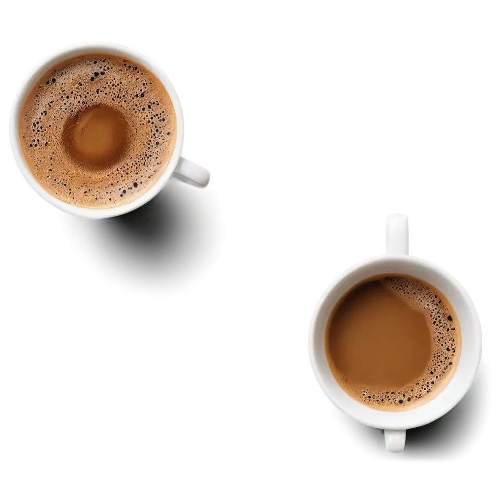 coffee that can be seen from above
