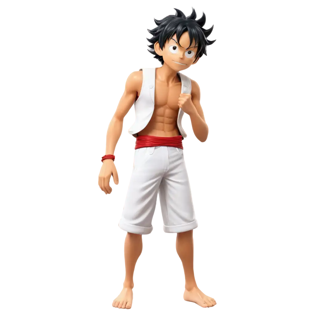 luffy gear 5 IN WHITE DRESS