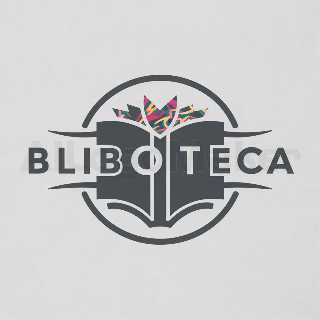 a logo design,with the text "bliboteca", main symbol:libros,Moderate,clear background
