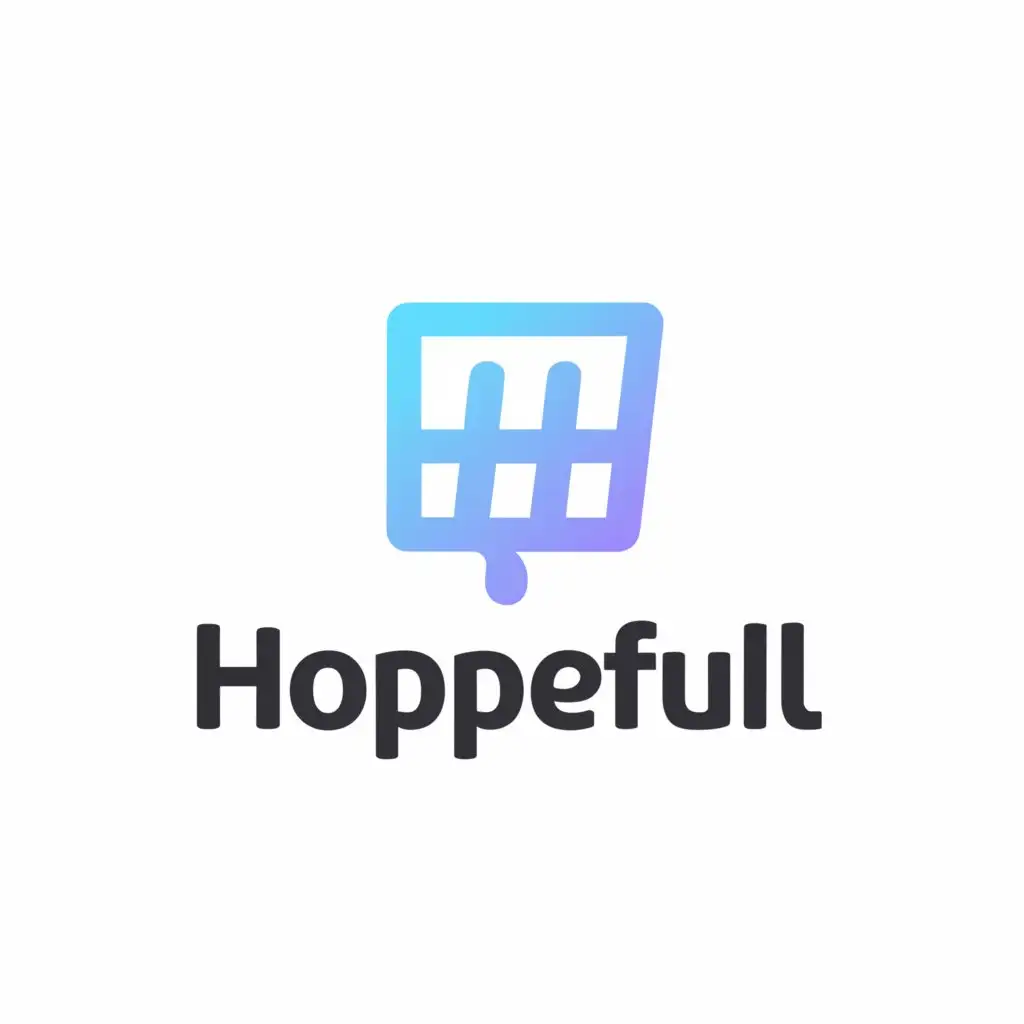 a logo design,with the text "Hopeful Store", main symbol:H shopping,Moderate,be used in Retail industry,clear background