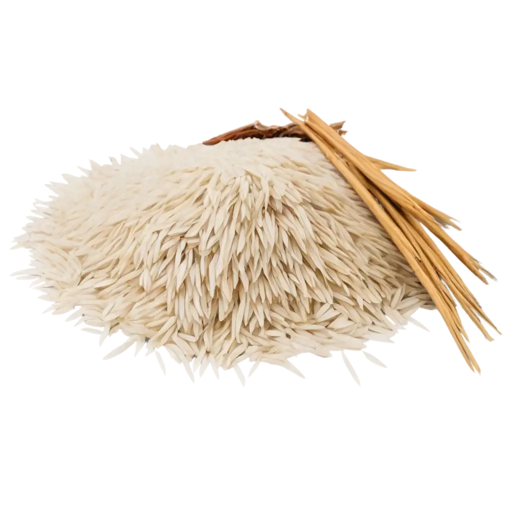 HighQuality-PNG-Image-of-a-Bunch-of-Harvested-Rice-Enhance-Your-Content-with-Crisp-and-Clear-Visuals