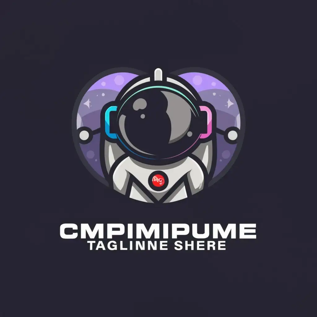 a logo design,with the text 'astro', main symbol:a small astronaut with big head, with a reflection on his headgear,complex,be used in Others industry,clear background, 3d from an angle