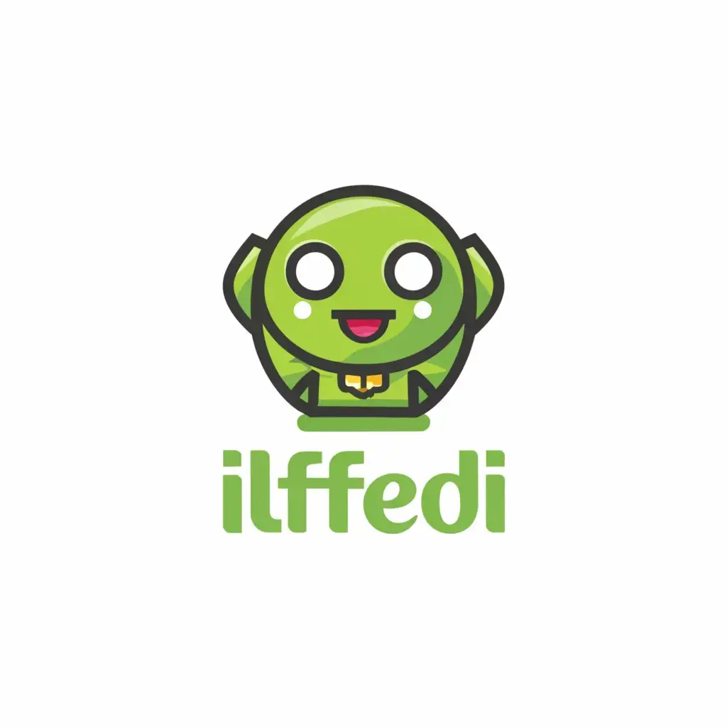 LOGO-Design-For-IlFedi-Minimalistic-Green-Logo-Inspired-by-Japanese-Comics-for-Entertainment-Industry