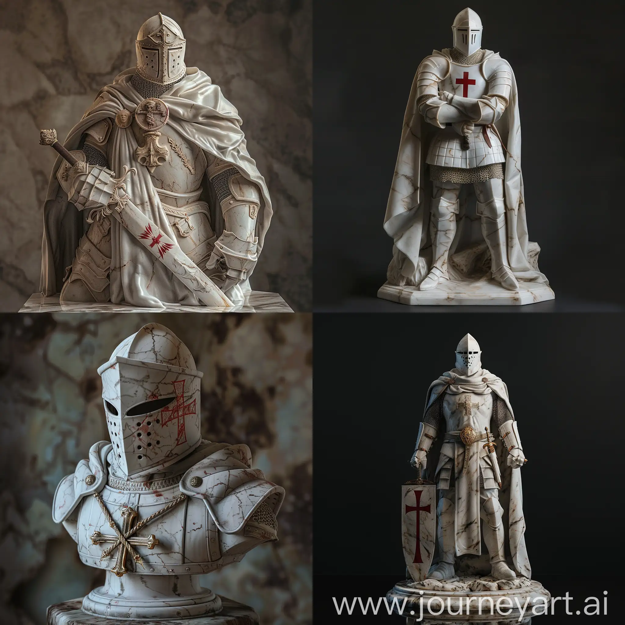 Templar-Knight-Marble-Sculpture-in-Hyperealistic-Style