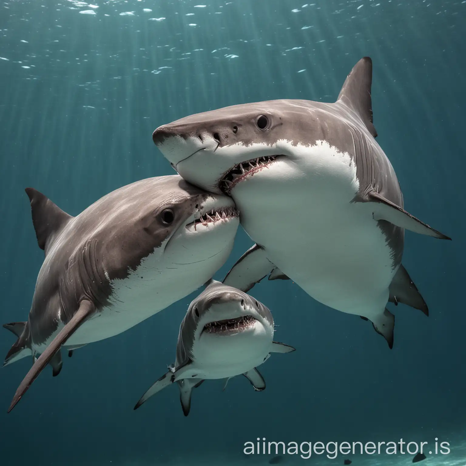 Fish-Kissing-Shark-Underwater-Affection-Scene