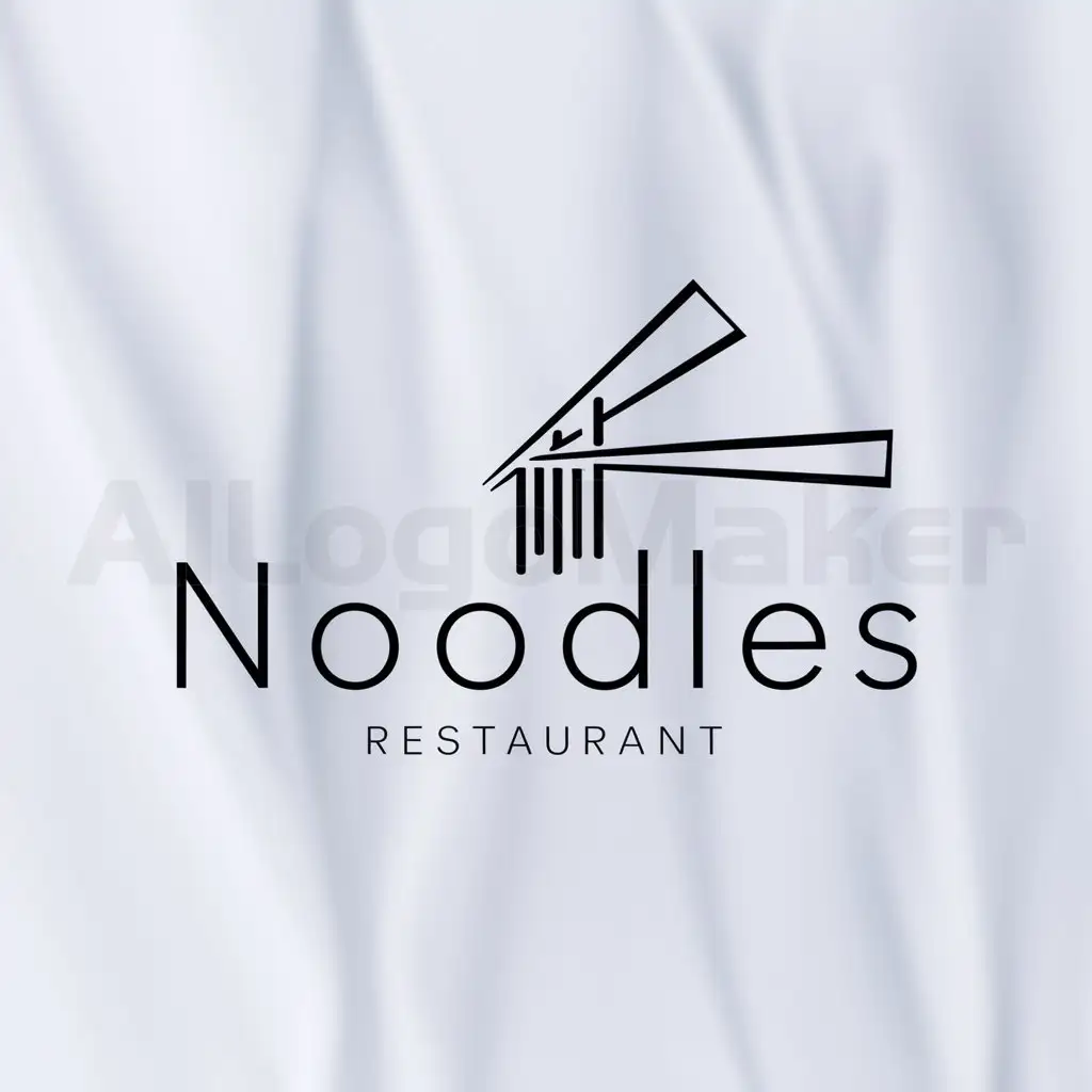 a logo design,with the text "noodles", main symbol:diet,Minimalistic,be used in Restaurant industry,clear background