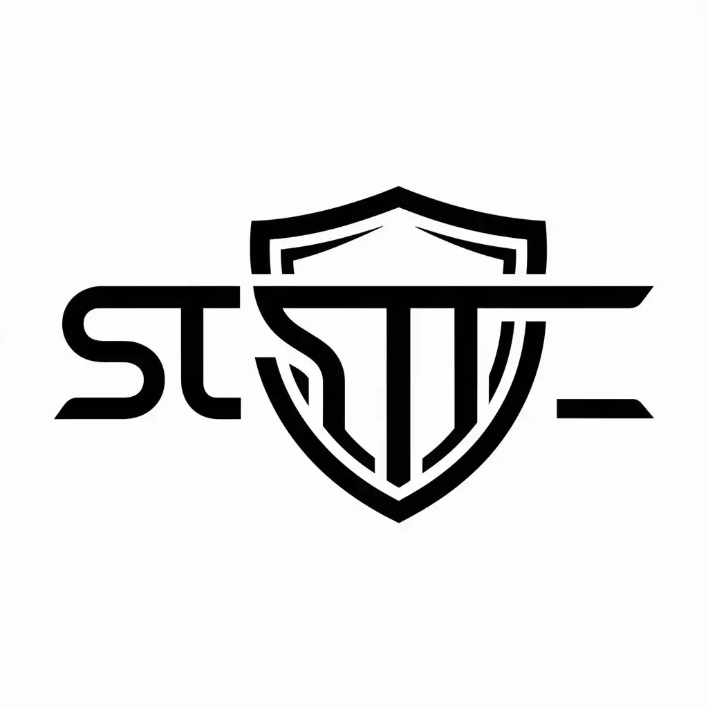 a logo design,with the text "st", main symbol:shield,Moderate,be used in Others industry,clear background