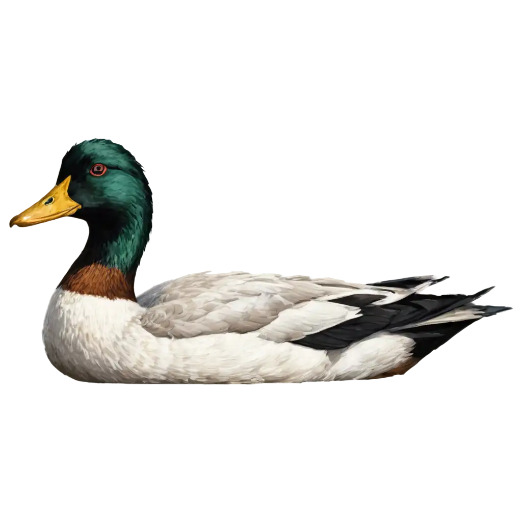 pixel art duck wich is resting
