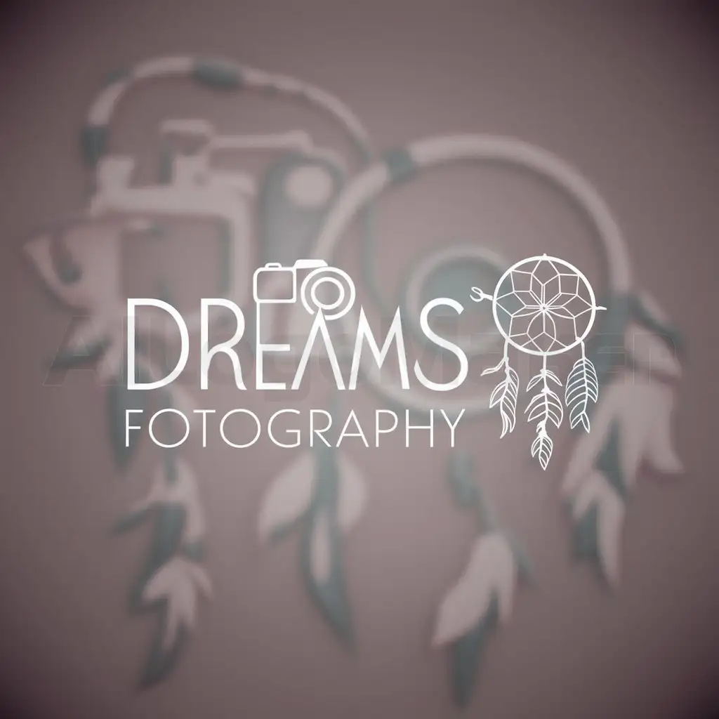 LOGO-Design-For-Dreams-Fotography-Minimalistic-Symbol-of-Dreams-and-Photography-in-Entertainment-Industry