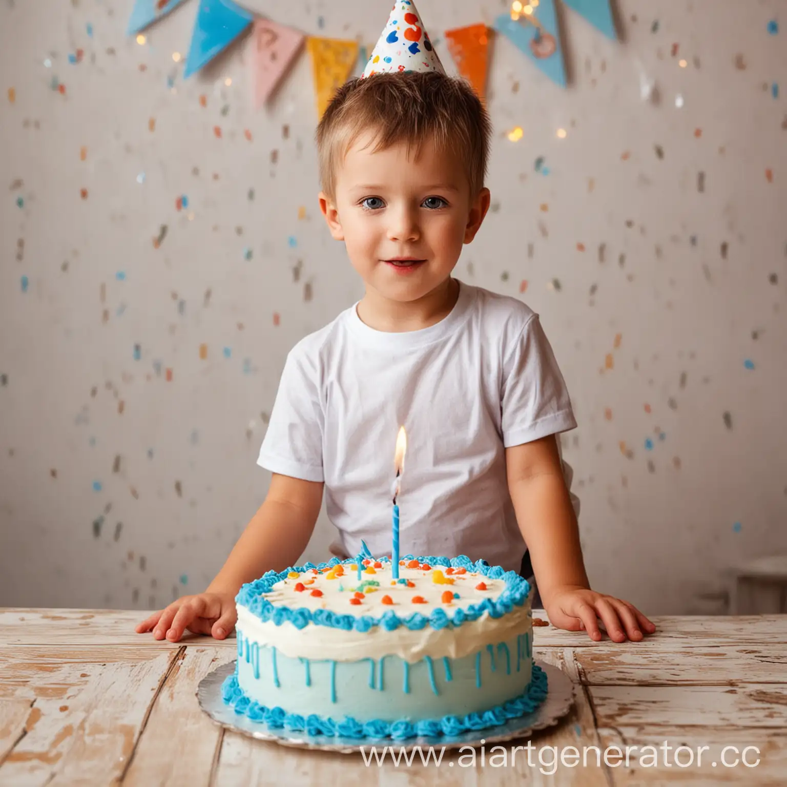 Boy-Celebrating-Birthday-Near-Brightly-Lit-Cake