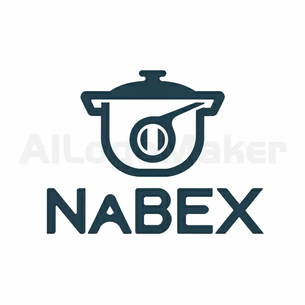 a logo design,with the text "nabeX", main symbol:Pressure cooker,Moderate,be used in Technology industry,clear background