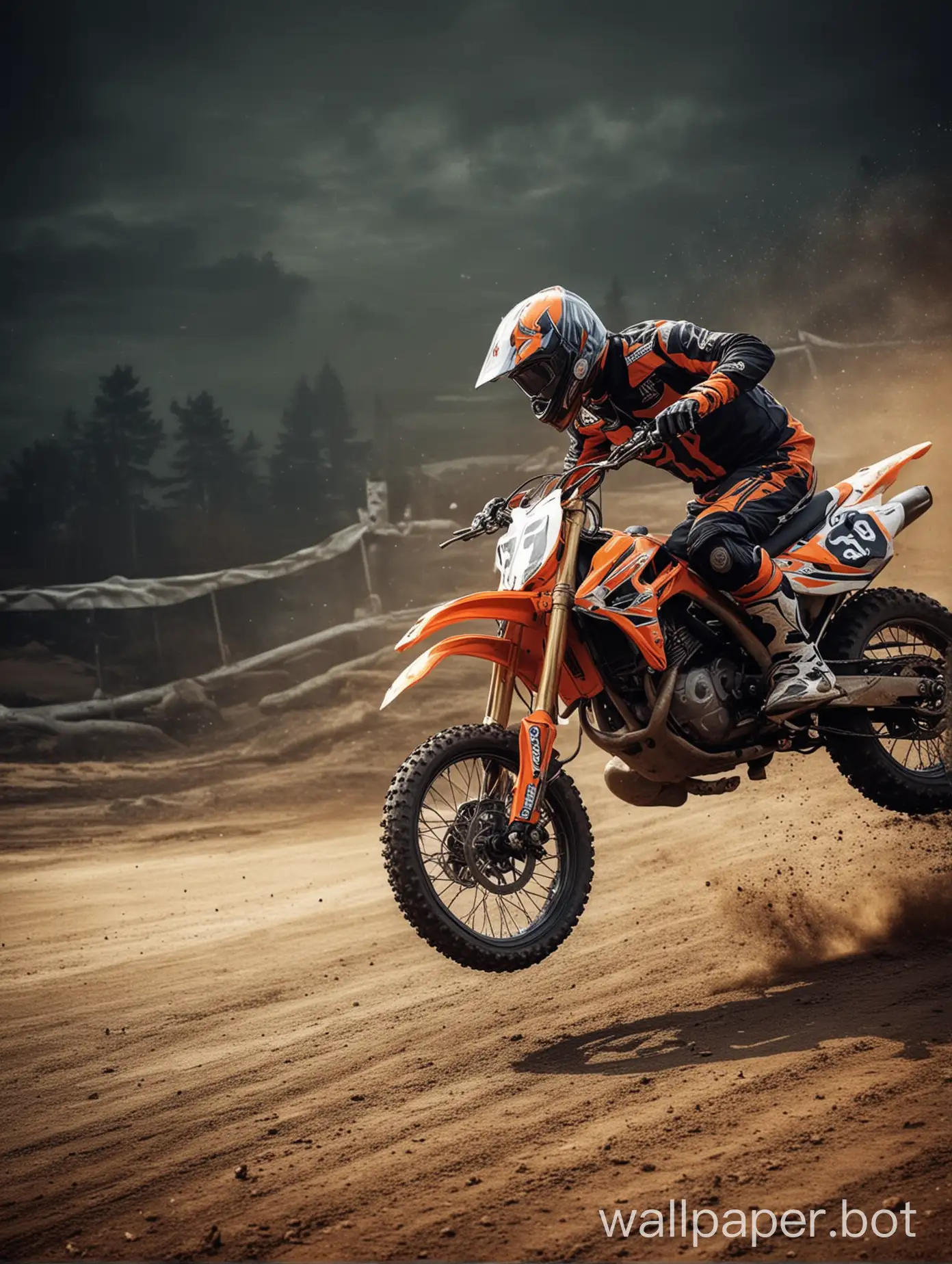 Thrilling-Moto-Racing-Action-Flyer-Background