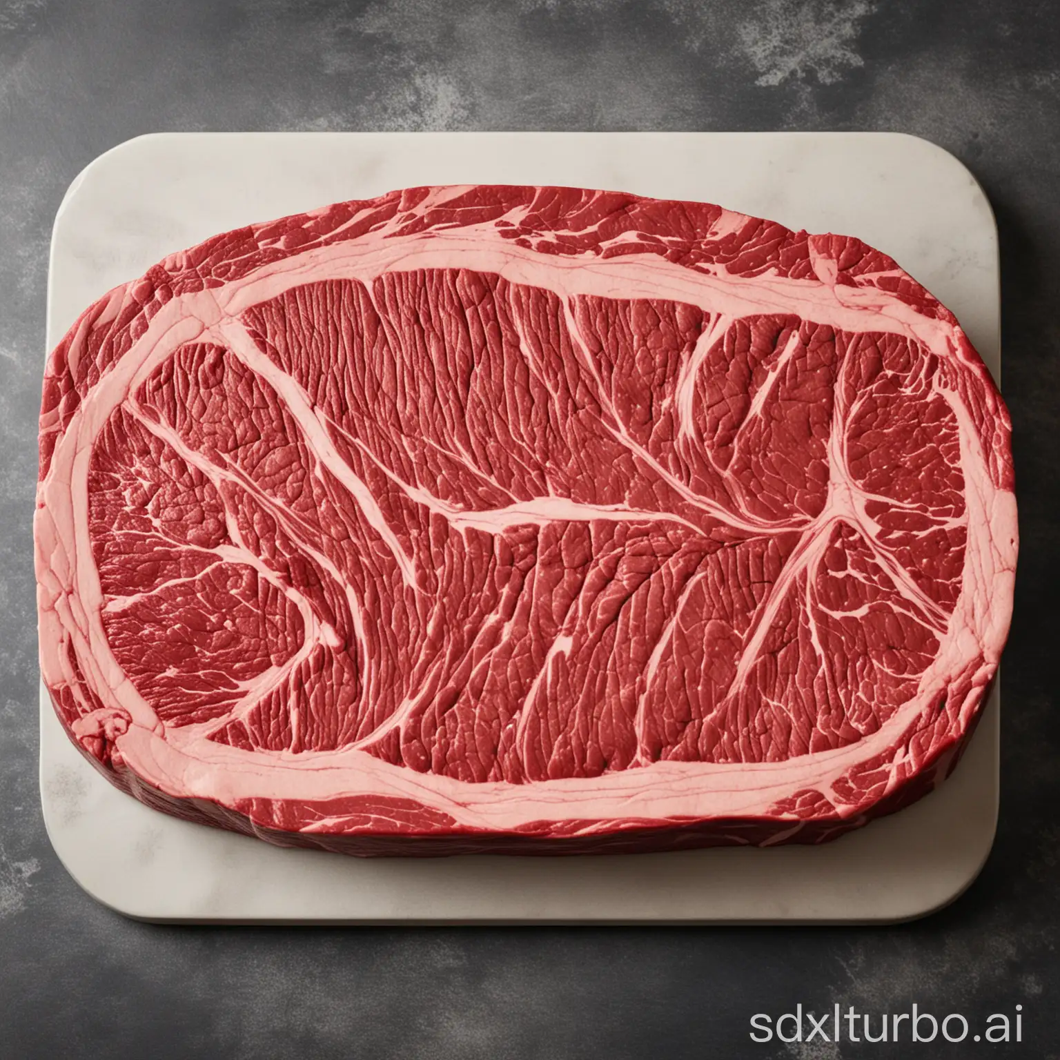 Sizzling-Marbled-Steak-on-Grilling-Plate-Succulent-Meat-Delight