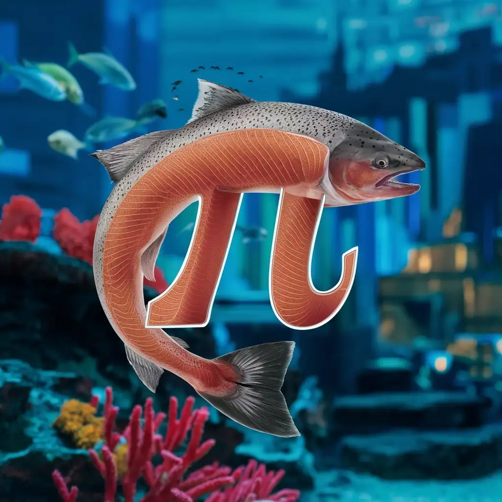 Trout-Shaped-as-Pi-Number-Swimming-in-Abstract-Mathematical-Space