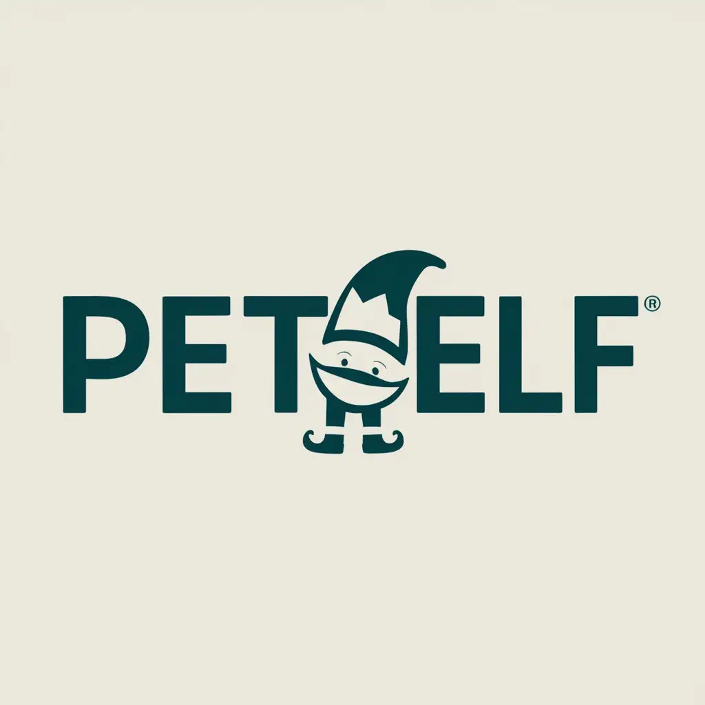 a logo design,with the text "PetElf", main symbol:P,Moderate,be used in Animals Pets industry,clear background