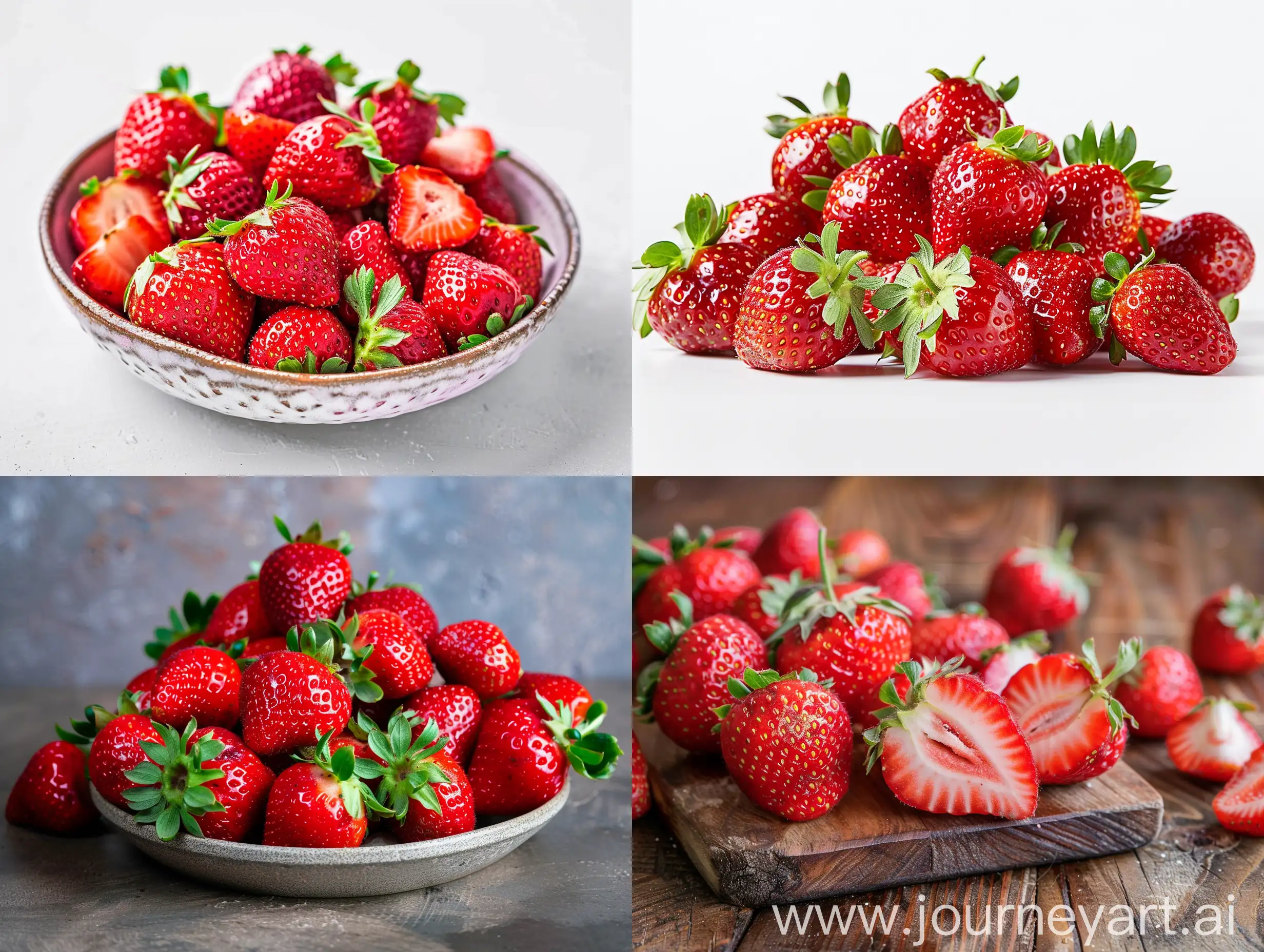 Studio photography about the benefits of strawberries for pregnant women