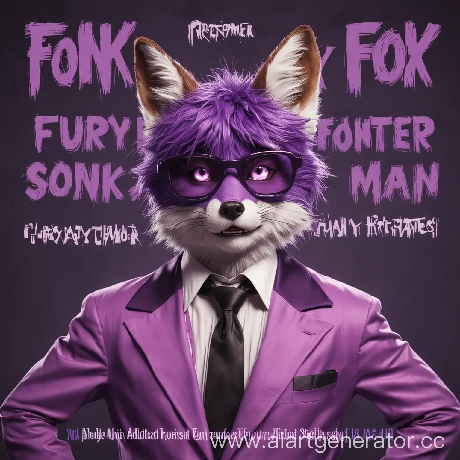 Purple-Fox-Man-Performing-Fonk-Songs-Cover-Art