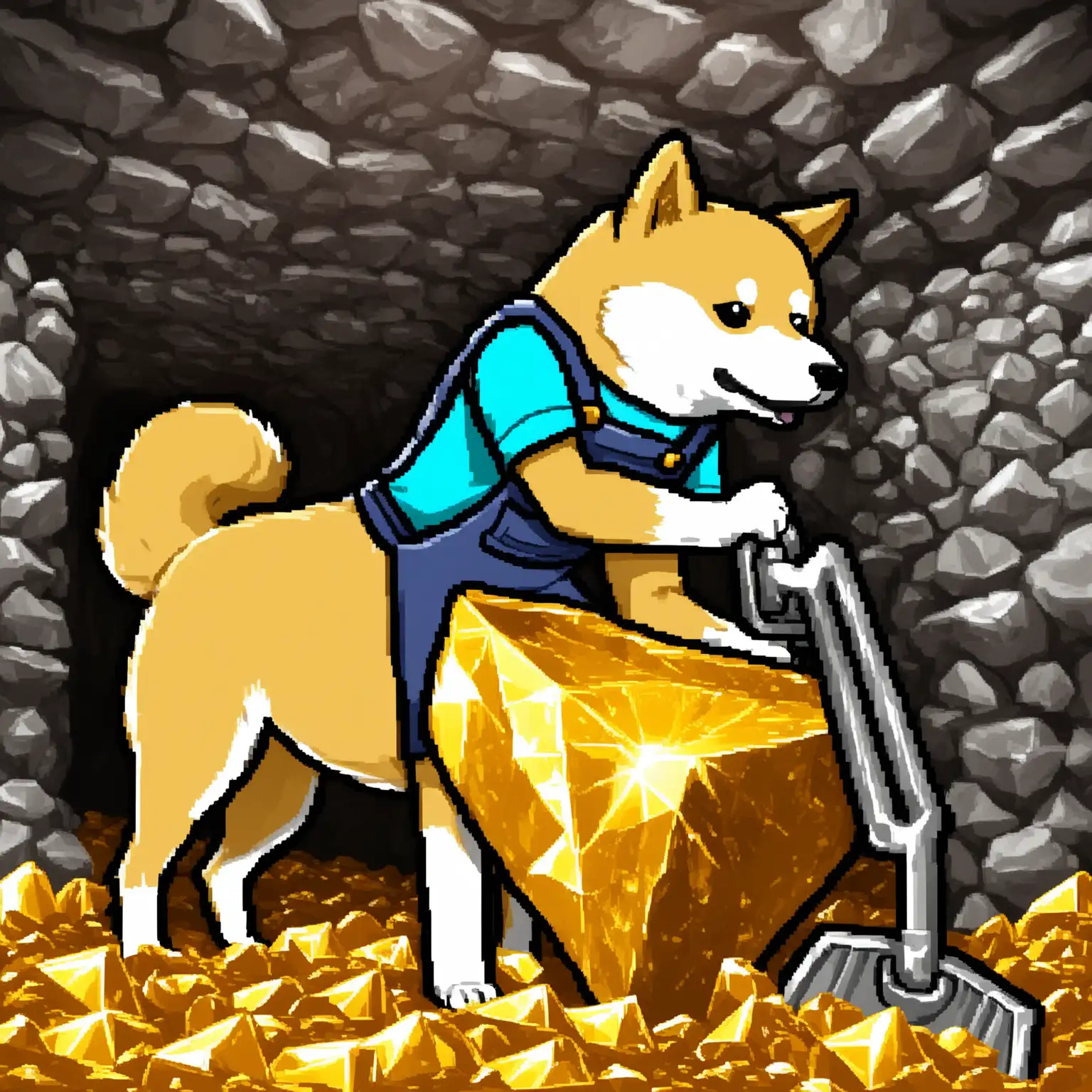 Dog-Miner-Digging-for-Gems