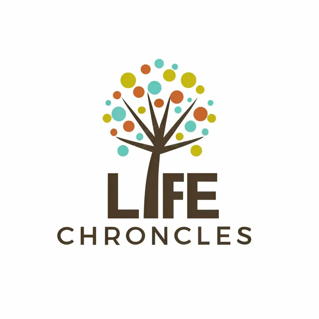 a logo design,with the text "LIFE CHRONICLES", main symbol:To set up a system for peer support to share a life lessons and ways to handle stress,Moderate,be used in Others industry,clear background