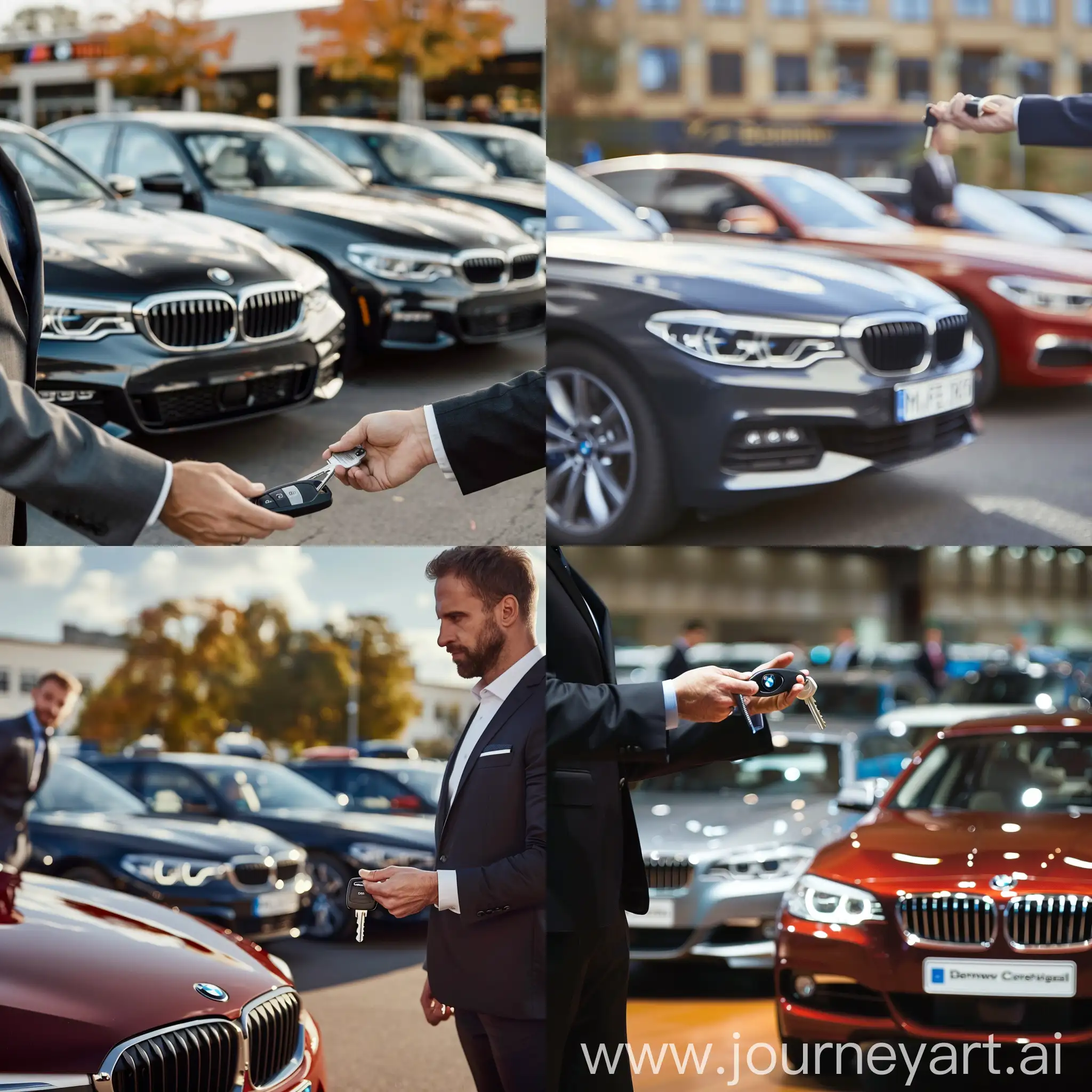 Man-in-Suit-Handing-Over-BMW-Car-Keys