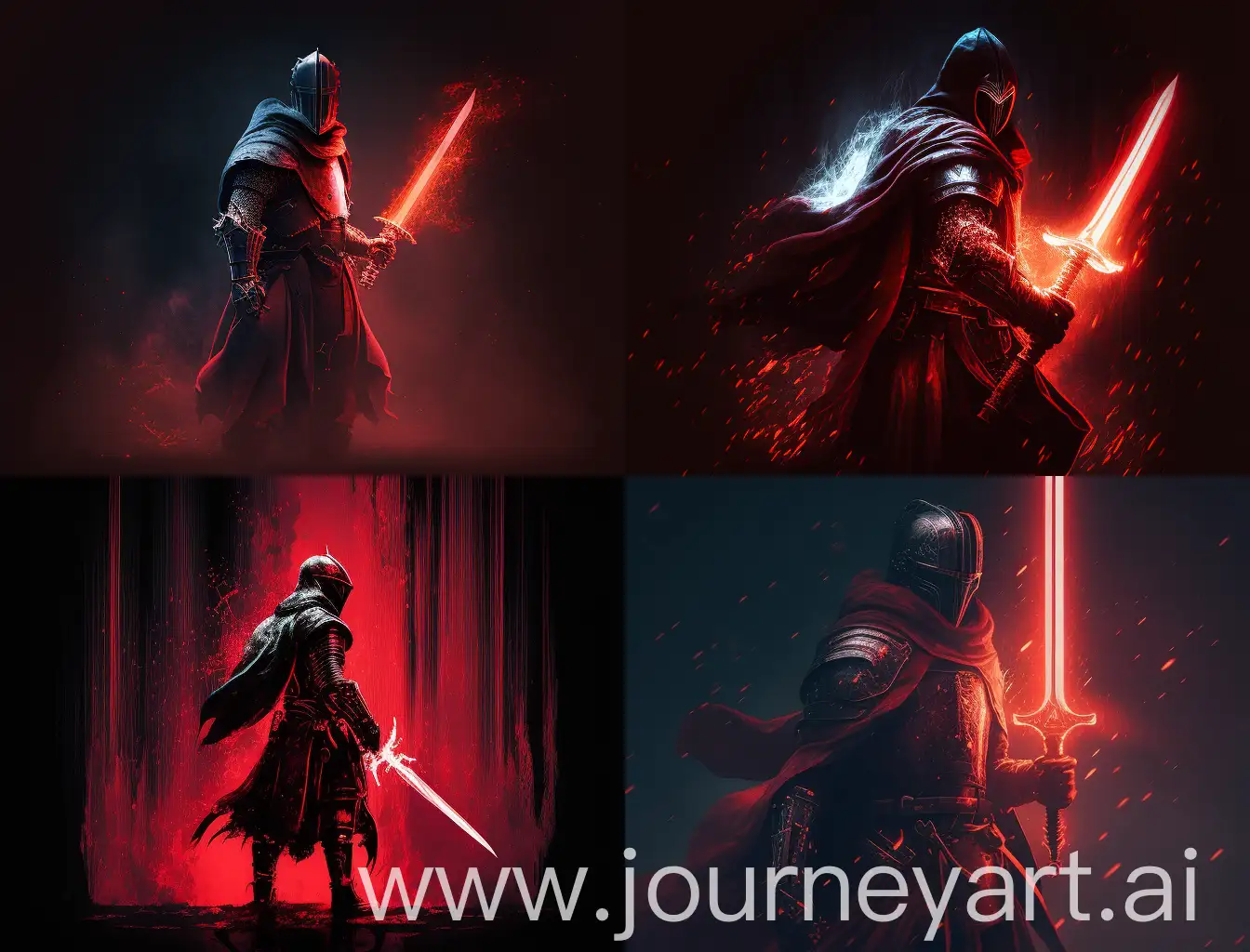 Glowing-Red-Knight-with-Crimson-Aura-in-Stormy-Cinematic-Scene