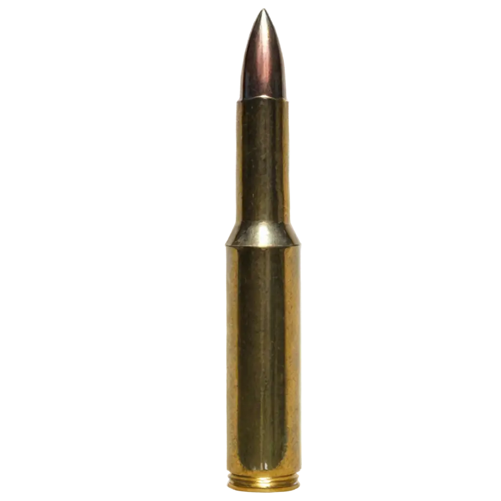 HighQuality PNG Image of a Yellow Straight Standing Pistol Bullet ...