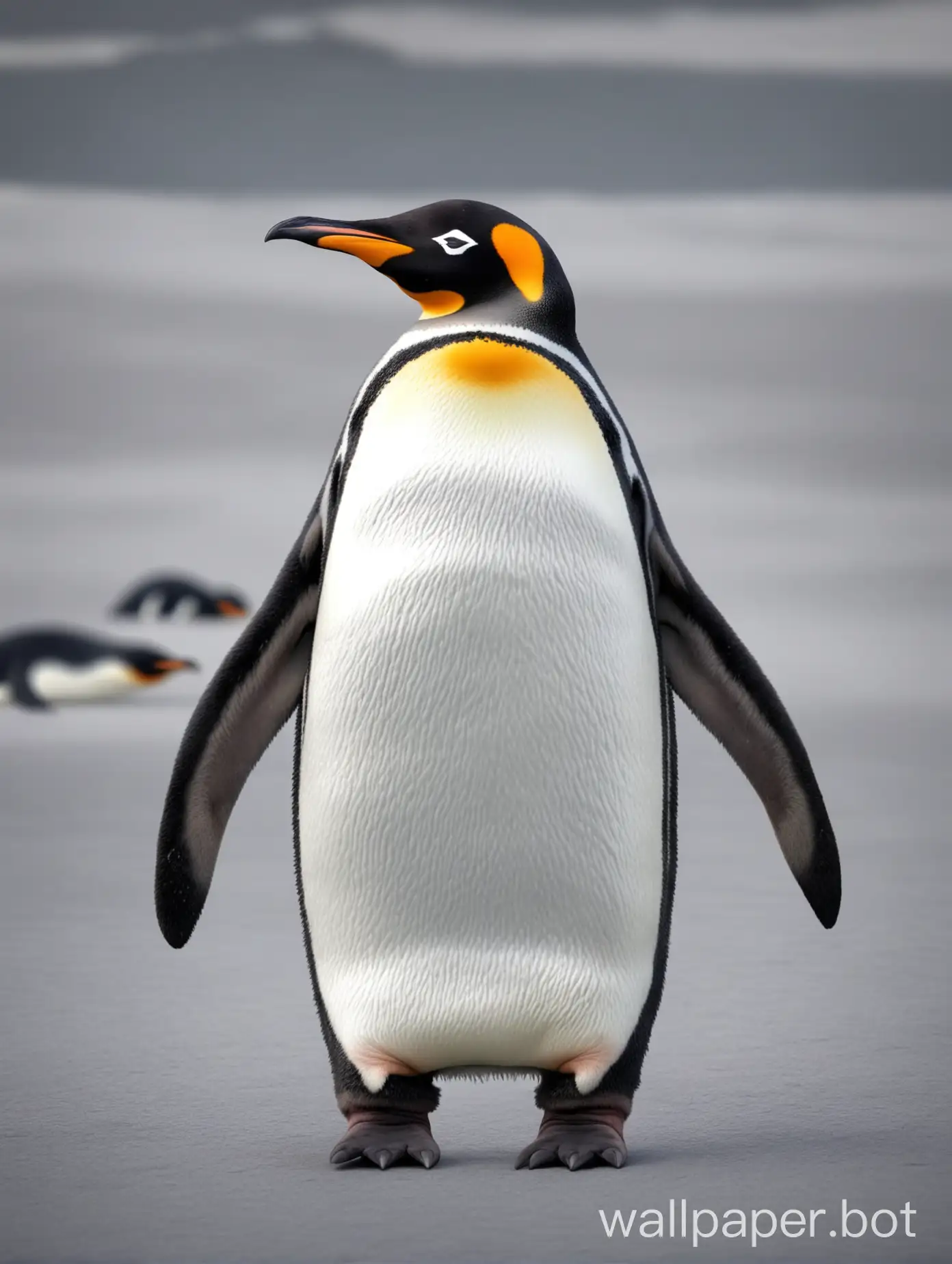 Adorable-Penguin-Swimming-Underwater-in-Arctic-Habitat