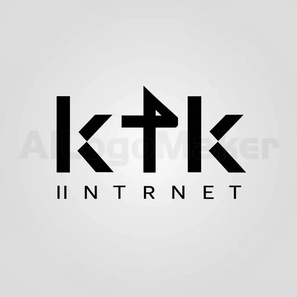 a logo design,with the text "KtK", main symbol:KTK,Minimalistic,be used in Internet industry,clear background