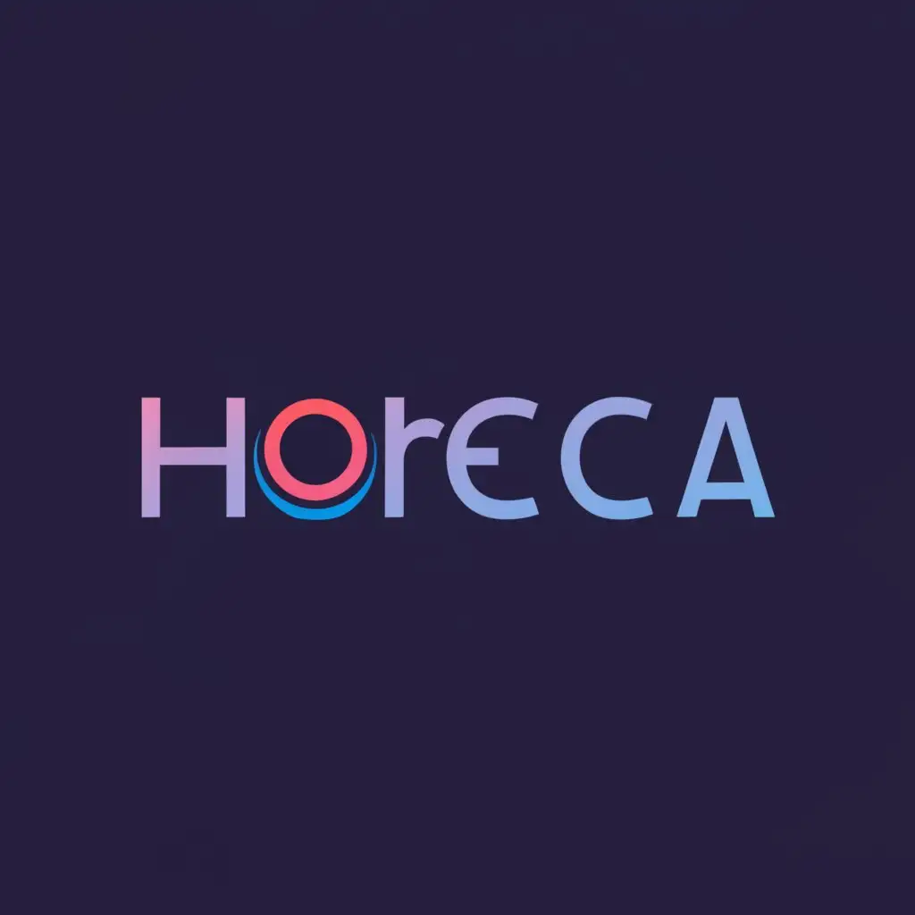 a logo design,with the text 'HoReCa', main symbol:HoReCa,complex,clear background