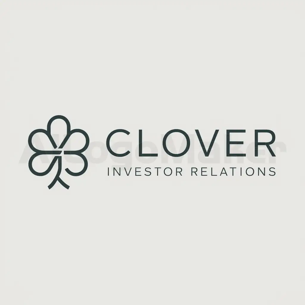LOGO-Design-for-Clover-Investor-Relations-Symbolizing-Growth-and-Stability-with-a-Touch-of-Chemistry