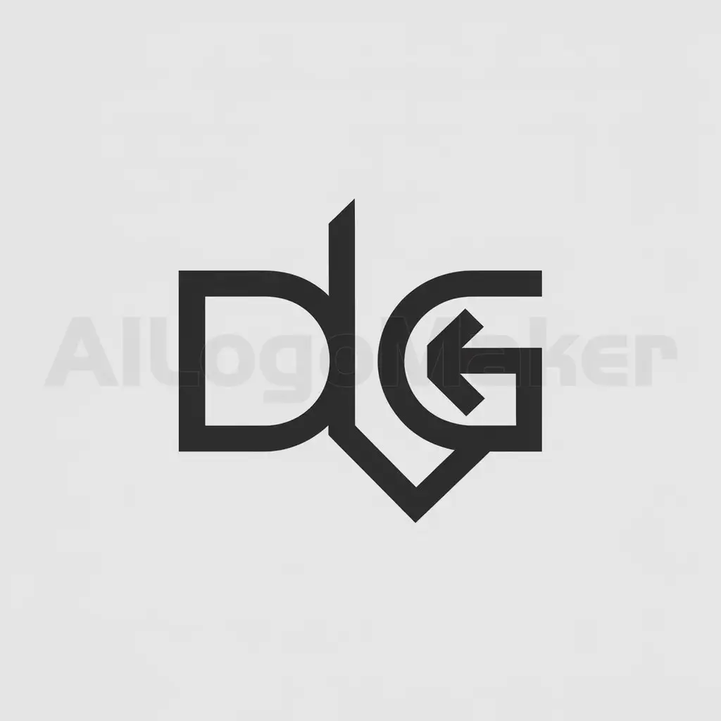 a logo design,with the text "dg", main symbol:G,Moderate,clear background