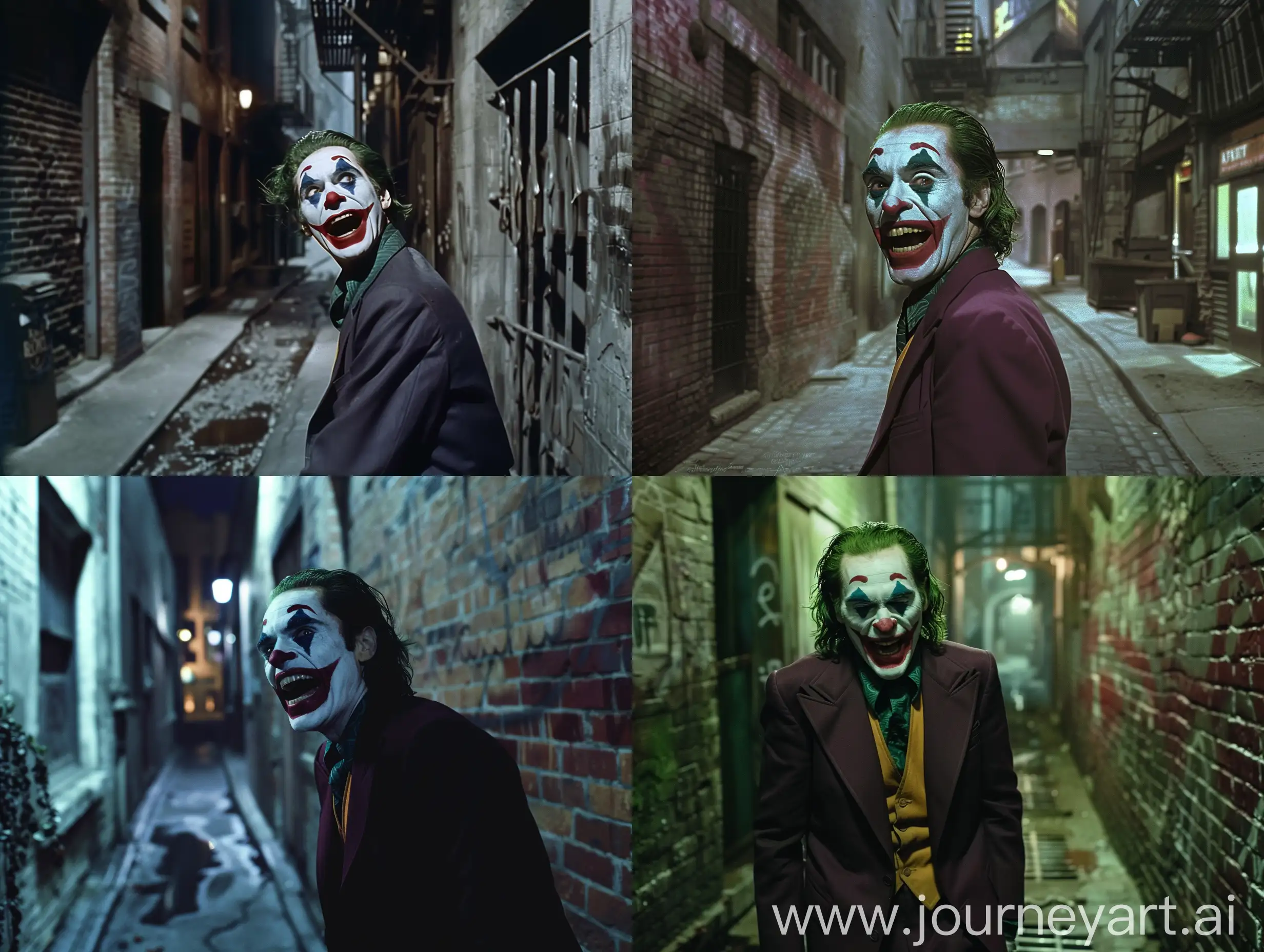 Joker-Laughing-Maniacally-in-1950s-Dark-Alleyway