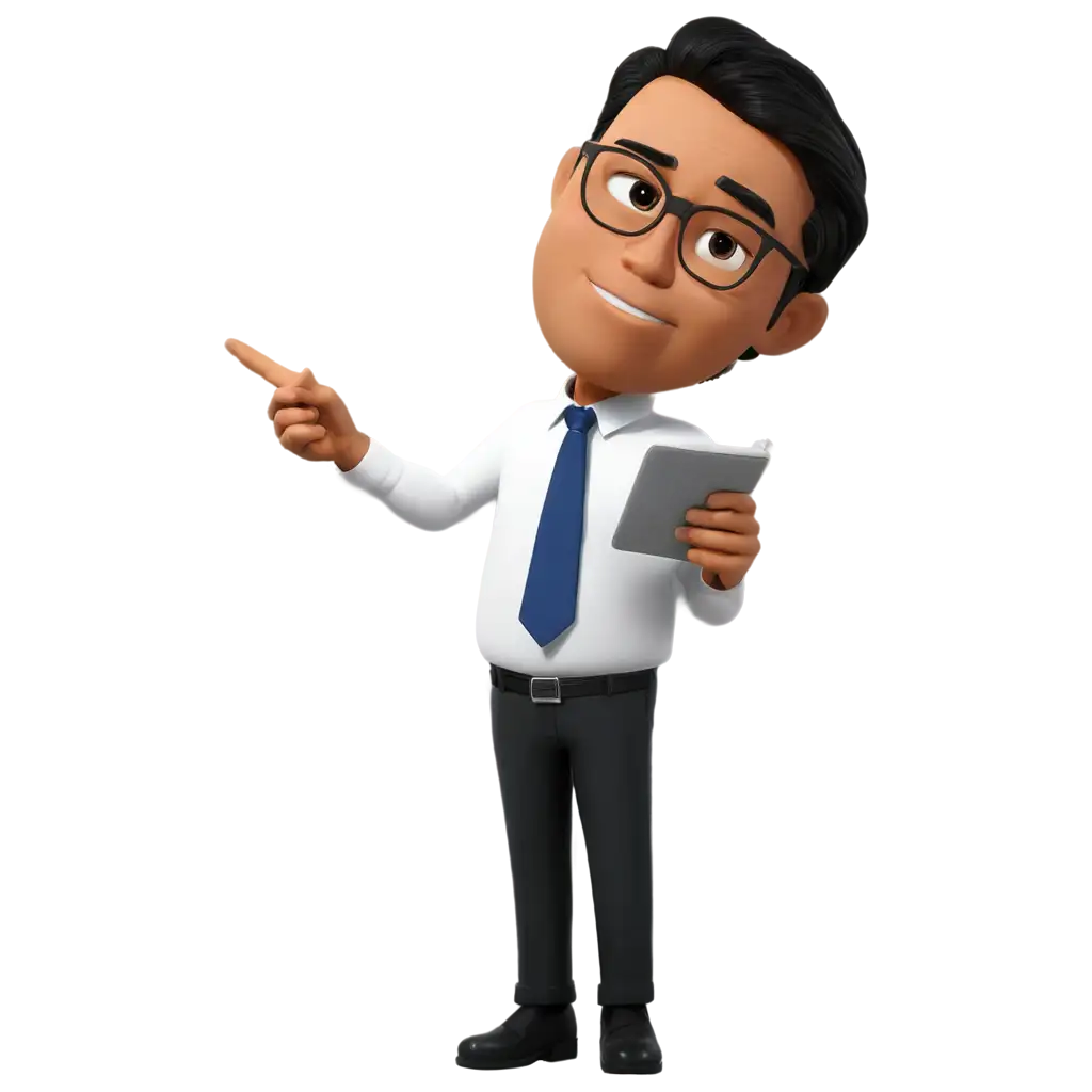 HighQuality-PNG-Cartoon-Malay-Reporter-Character-Illustration