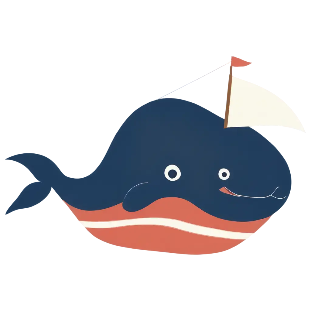 PNG-Image-Creation-Little-Whale-Goes-Under-Sail