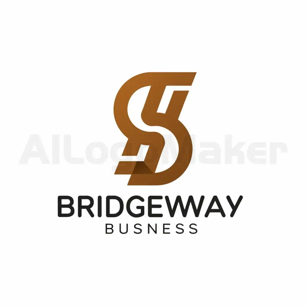 a logo design,with the text "Bridgeway Business", main symbol:Russian ruble,Moderate,be used in Others industry,clear background