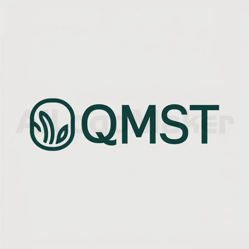 a logo design,with the text "QMST", main symbol:rice,Moderate,clear background