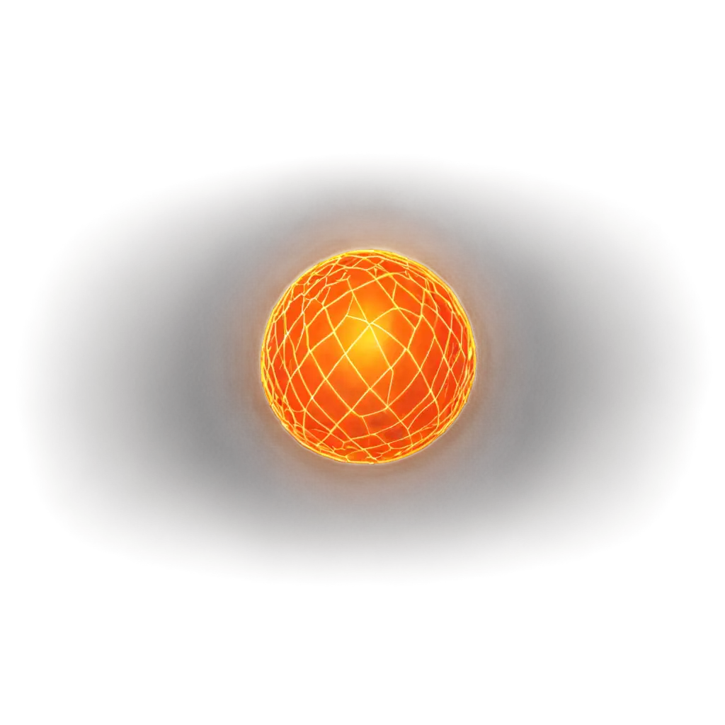 Orange web glow orb