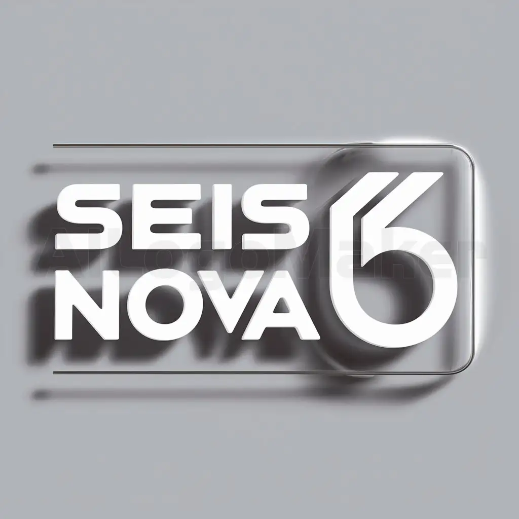 a logo design,with the text "SEIS NOVA", main symbol:6,Minimalistic,clear background