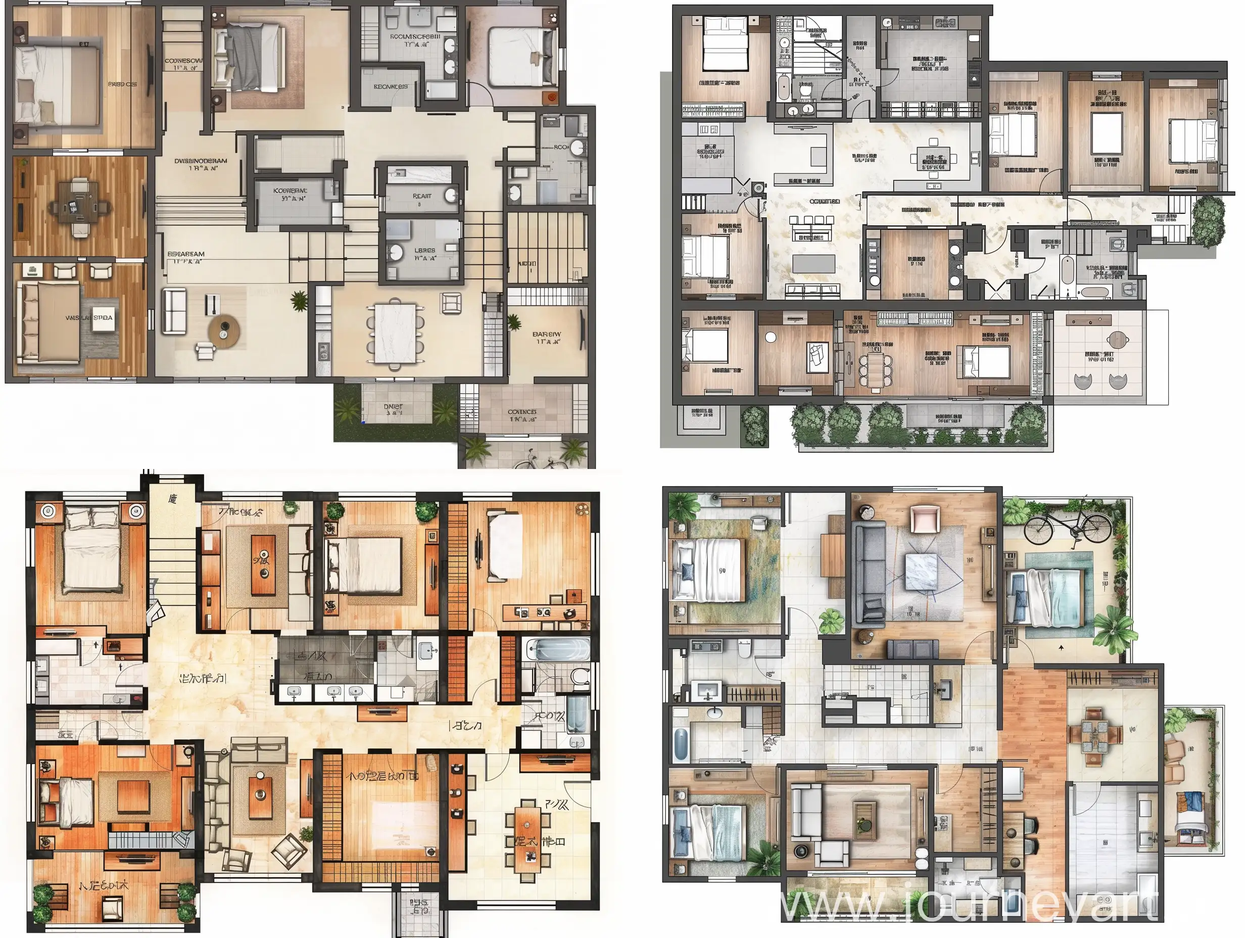 Rural-MultiFloor-SelfBuilt-House-Floor-Plan-Drawings