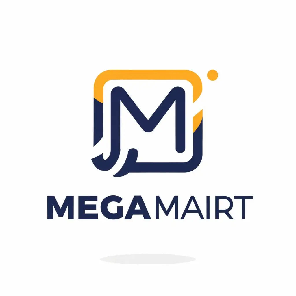 a logo design,with the text "Mega Mart", main symbol:Mobile Phone,Moderate,be used in Cell Phone industry,clear background