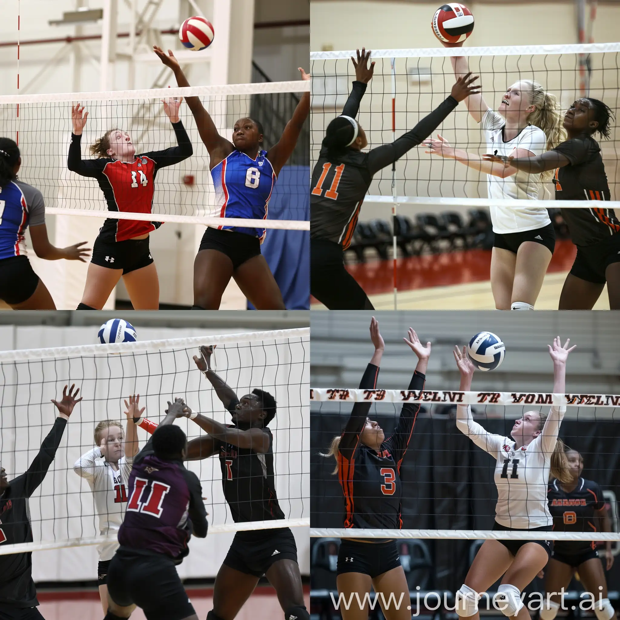 Diverse-Volleyball-Players-in-Action