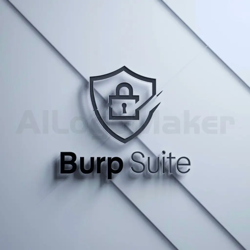 a logo design,with the text "burp suite", main symbol:network security,Moderate,be used in Internet industry,clear background