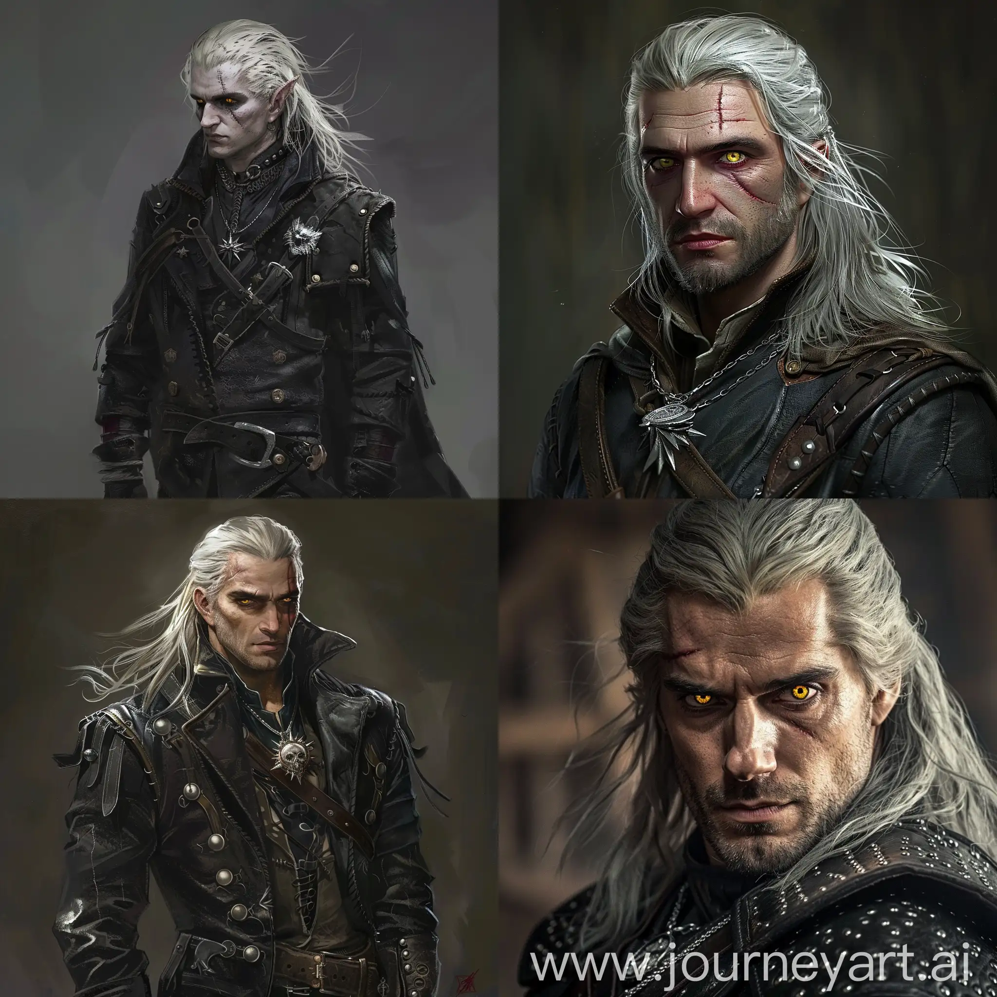 Mysterious-Fantasy-Warrior-with-Grey-Hair-and-Silver-Riveted-Jacket