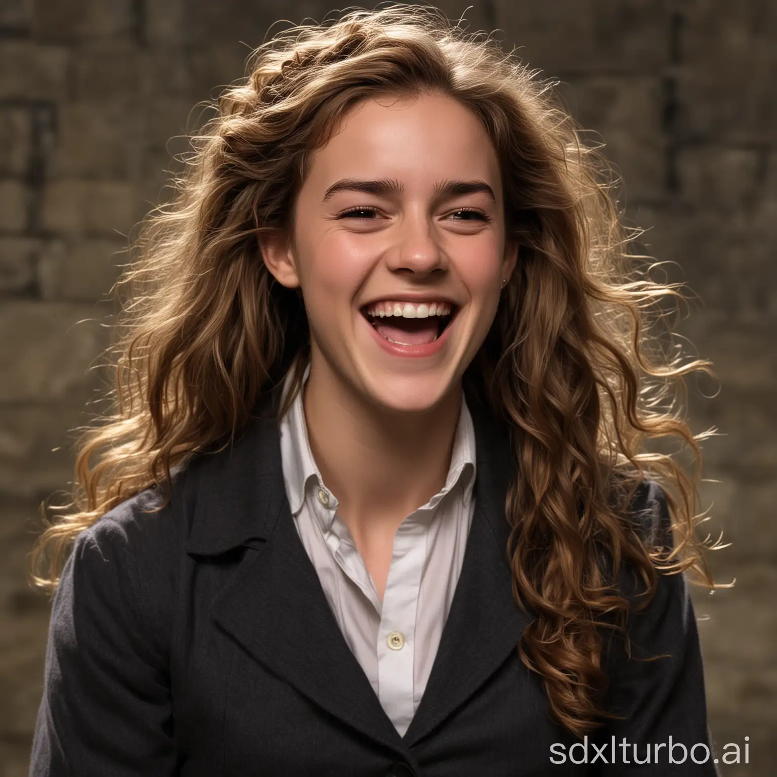 Hermione-Granger-Laughing-Joyful-Expression-of-the-Famous-Witch-from-Harry-Potter-Series