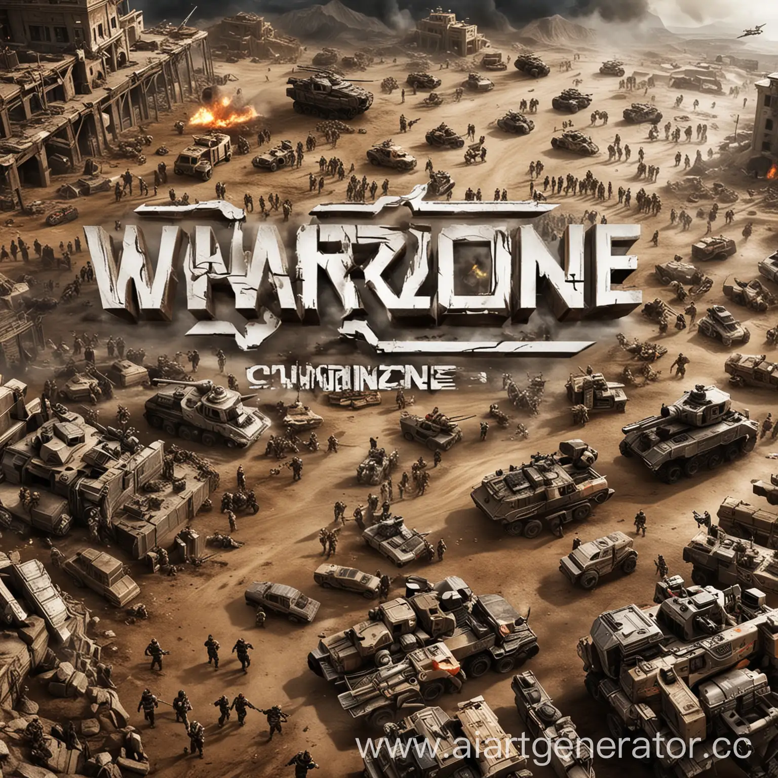 The Chronicle Warzone с танками для логотипа игры