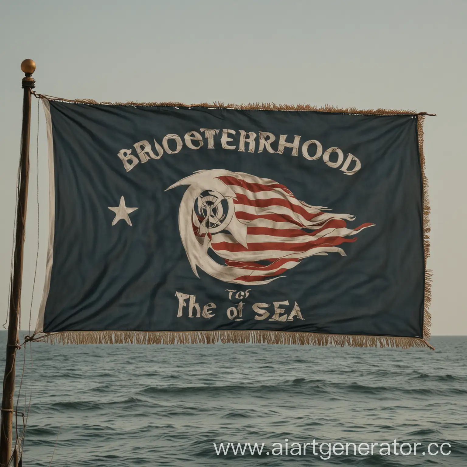Флаг на полный экран партии "Братство моря"
