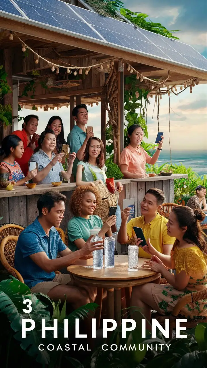 Philippine Coastal Cafe Young Community Embraces Solar Empowerment and Internet Connectivity
