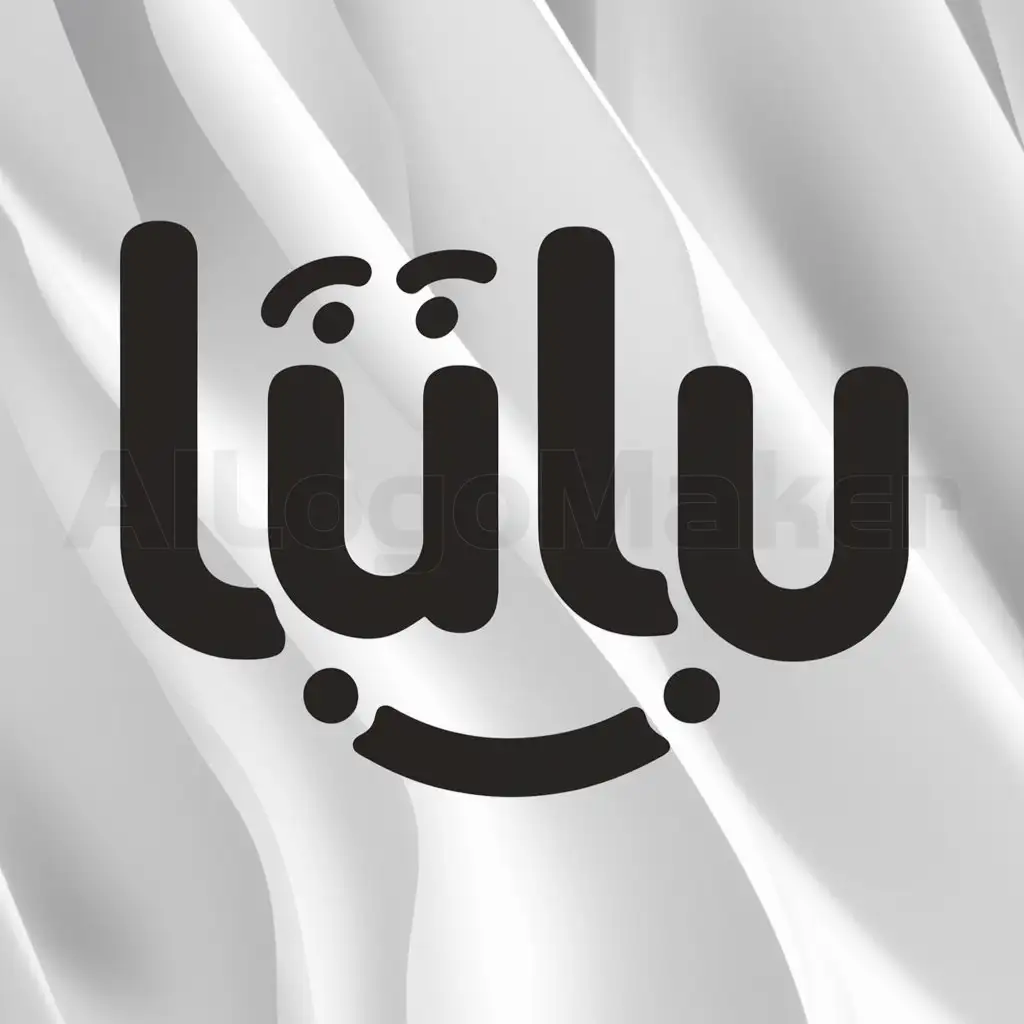 a logo design,with the text "LULU", main symbol:Funny,Moderate,clear background