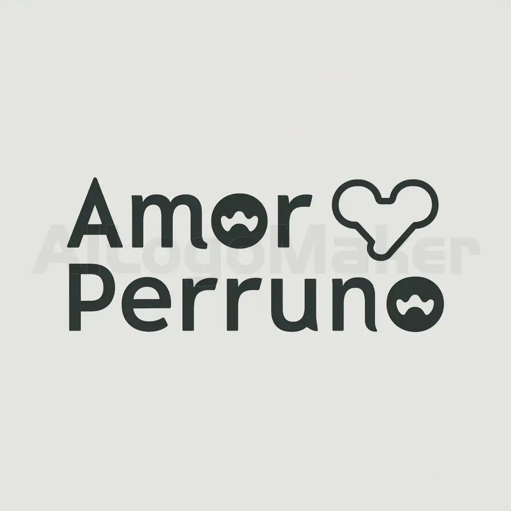 LOGO-Design-For-Amor-Perruno-A-Heartfelt-Ode-to-Canine-Care